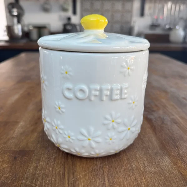 Daisy Coffee Jar