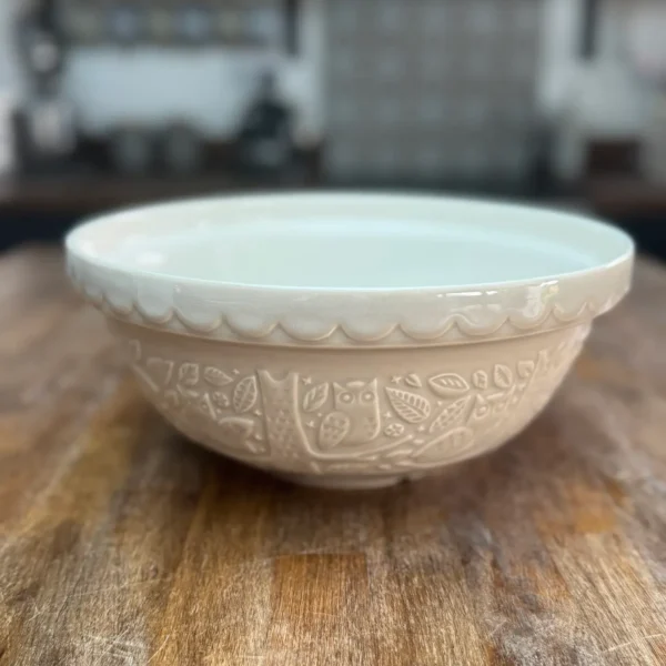 In The Forest Stone 26cm Owl Bowl