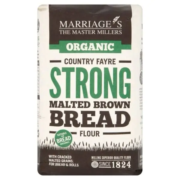 Marriage’s Organic Malted Brown Flour 1kg
