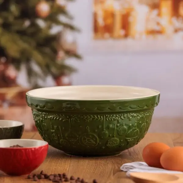 Mason Cash Christmas Green Deck The Halls 24cm Bowl