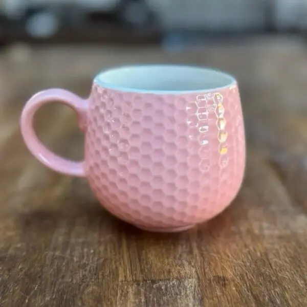 Pink Honeycomb Mug